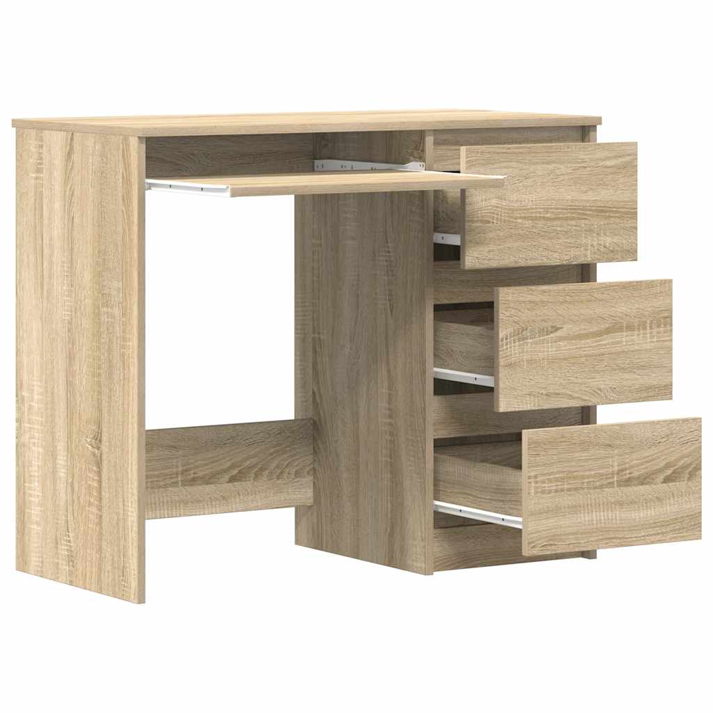 Γραφείο Χρώμα Sonoma Δρυς 90 x 45 x 76 εκ. από Επεξ. Ξύλο 5