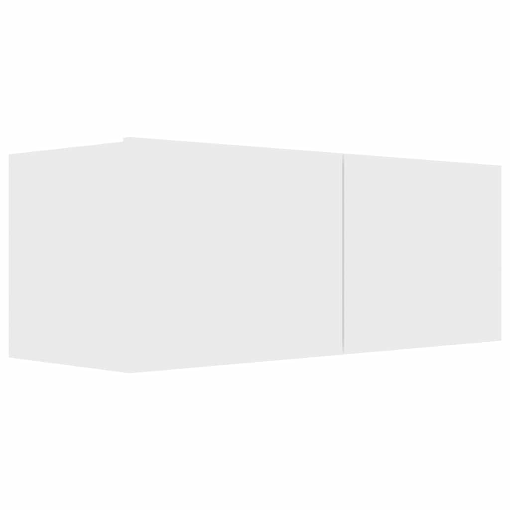 Έπιπλο Τηλεόρασης Λευκό 80 x 30 x 30 εκ. από Επεξ. Ξύλο 2