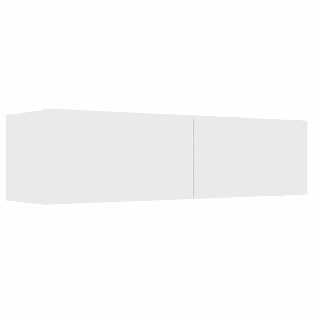 Έπιπλο Τηλεόρασης Λευκό 120 x 30 x 30 εκ. από από Επεξ. Ξύλο 2