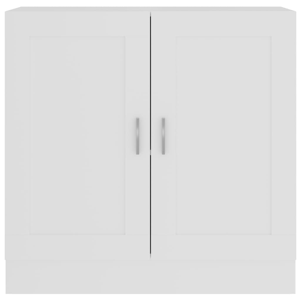 Βιβλιοθήκη Λευκή 82,5 x 30,5 x 80 εκ. Επεξεργασμένο Ξύλο 5