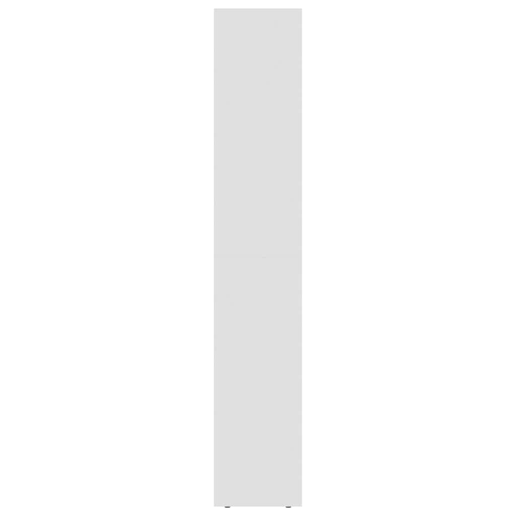 Βιβλιοθήκη Λευκή 36 x 30 x 171 εκ. από Επεξ. Ξύλο 6