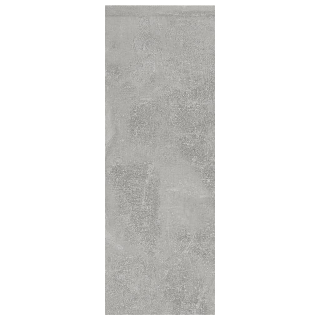 Ραφιέρα Τοίχου Γκρι Σκυροδέματος 45,1x16x45,1εκ. από Επεξ. Ξύλο 5