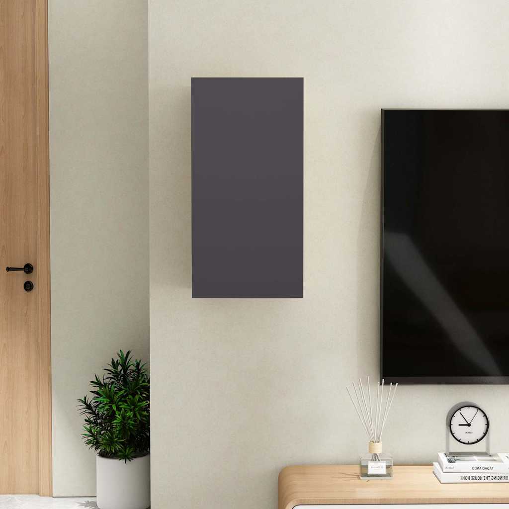 Έπιπλο Τηλεόρασης Γκρι 30,5 x 30 x 60 εκ. από Επεξ. Ξύλο 3