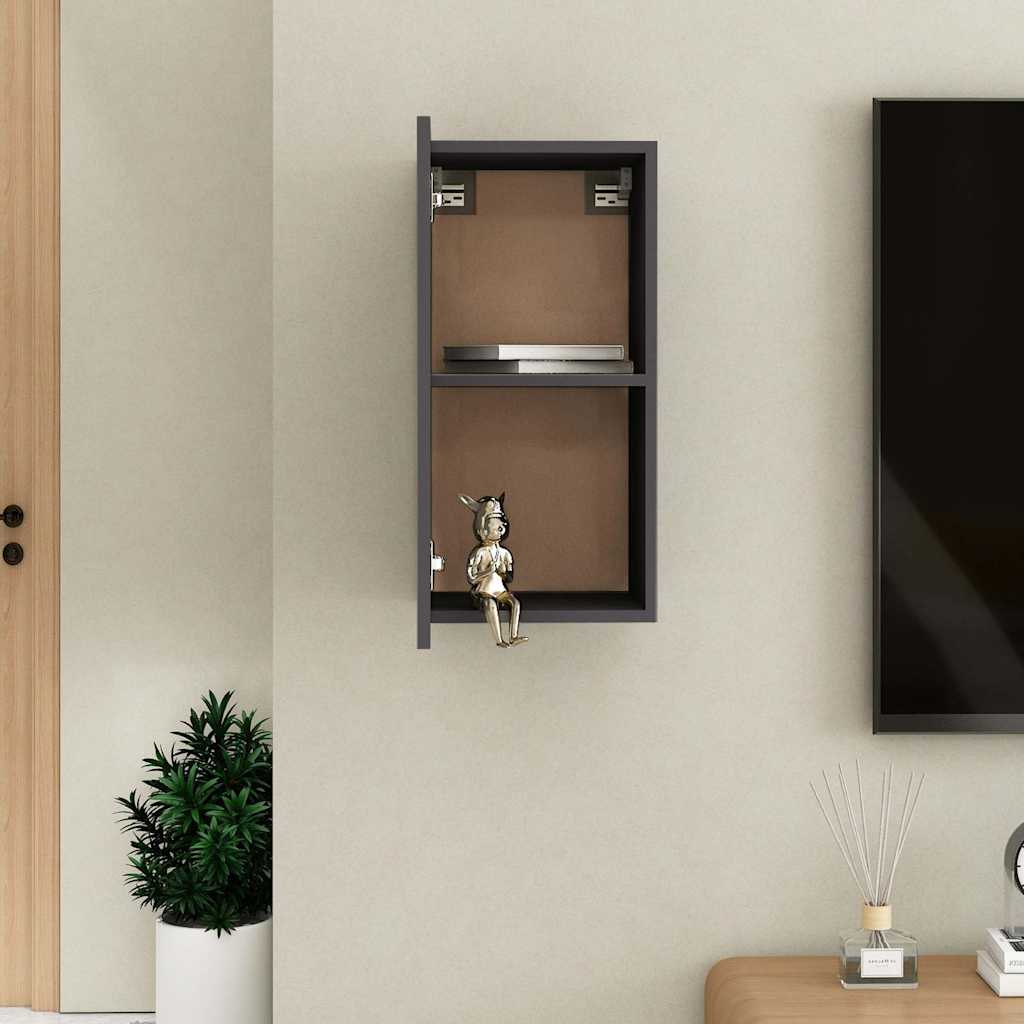 Έπιπλο Τηλεόρασης Γκρι 30,5 x 30 x 60 εκ. από Επεξ. Ξύλο 5