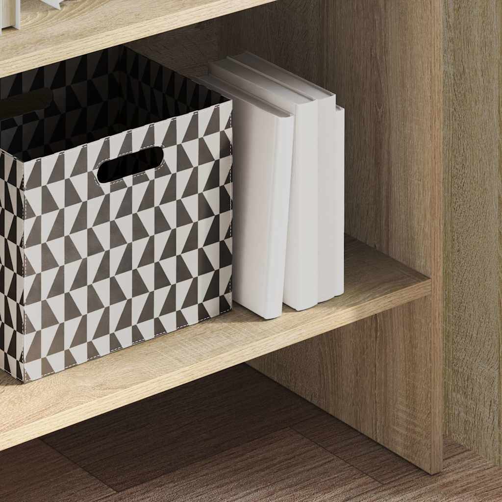 Βιβλιοθήκη Χρώμα Sonoma Δρυς 60 x 35 x 180 εκ. από Επεξ. Ξύλο 3