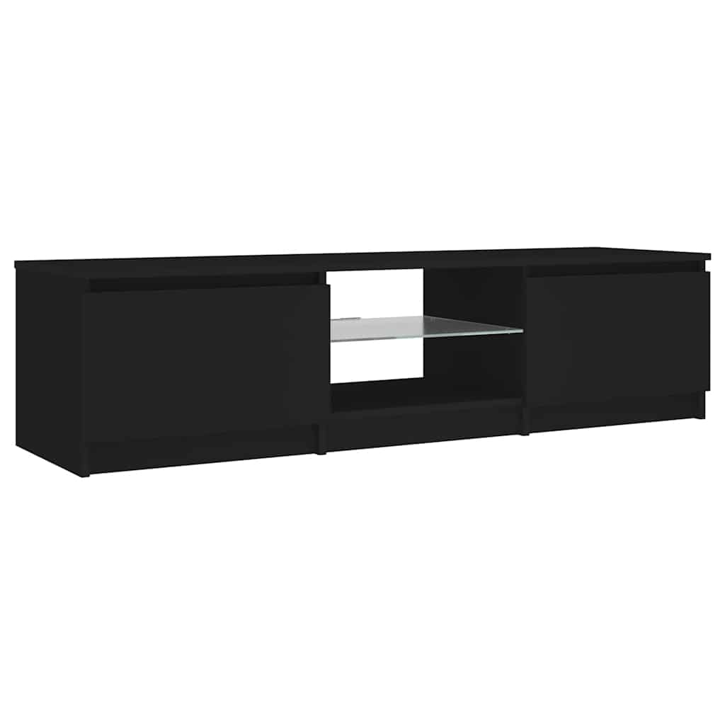 Έπιπλο Τηλεόρασης με LED Μαύρο 140x40x35,5 εκ. 7