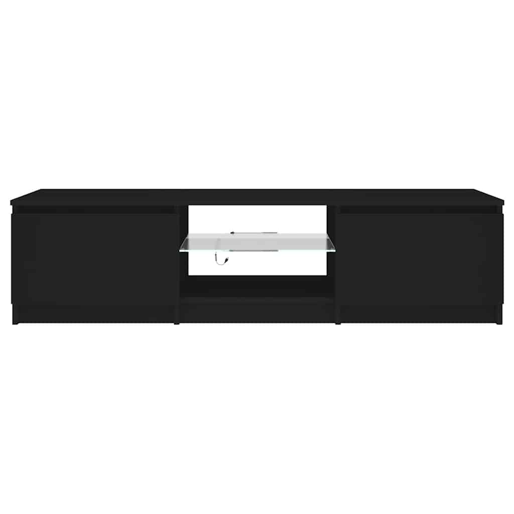 Έπιπλο Τηλεόρασης με LED Μαύρο 140x40x35,5 εκ. 9