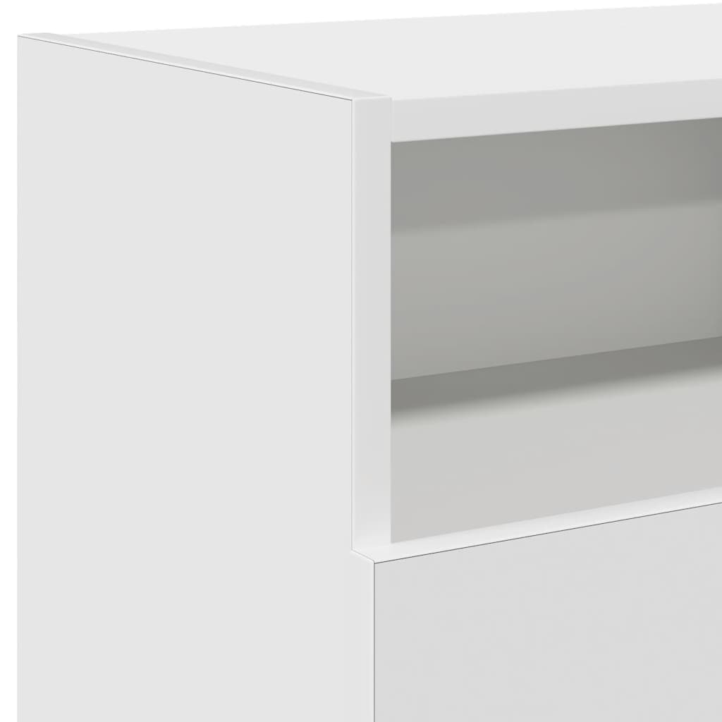 Έπιπλο Τηλεόρασης με LED Λευκό 120x30x50 εκ. 12