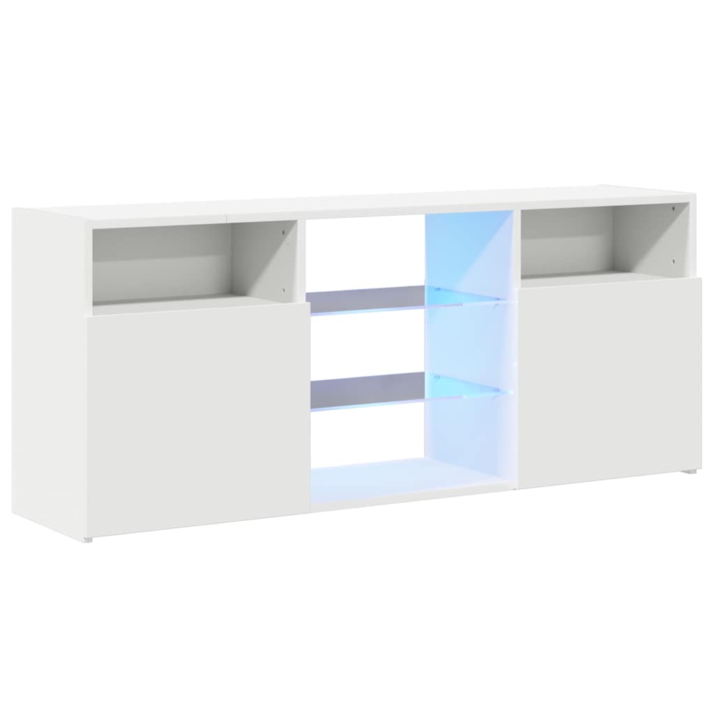 Έπιπλο Τηλεόρασης με LED Λευκό 120x30x50 εκ. 3