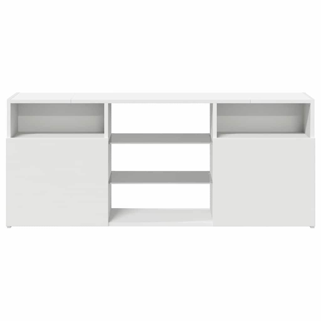 Έπιπλο Τηλεόρασης με LED Λευκό 120x30x50 εκ. 8