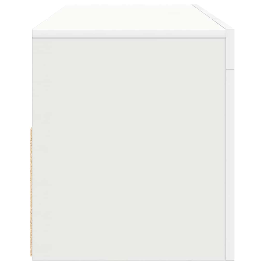 Έπιπλο Τηλεόρασης με LED Καφέ Λευκό 120x30x50 εκ. 9