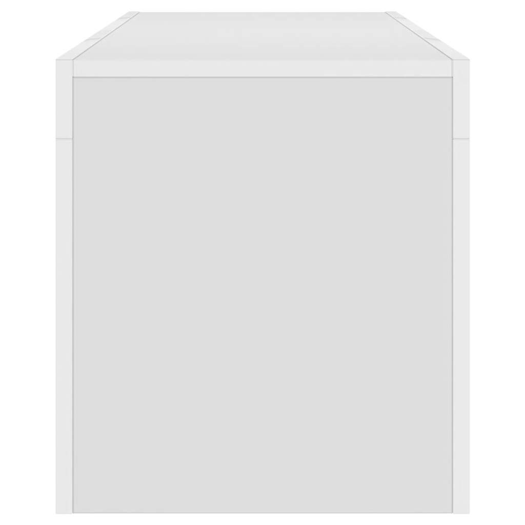 Έπιπλο Τηλεόρασης με LED Λευκό 120x30x40 εκ. 12