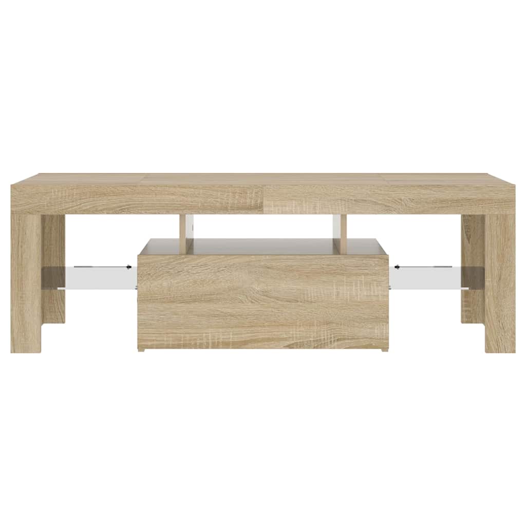 Έπιπλο Τηλεόρασης με LED Sonoma Δρυς 120x35x40 εκ. 5