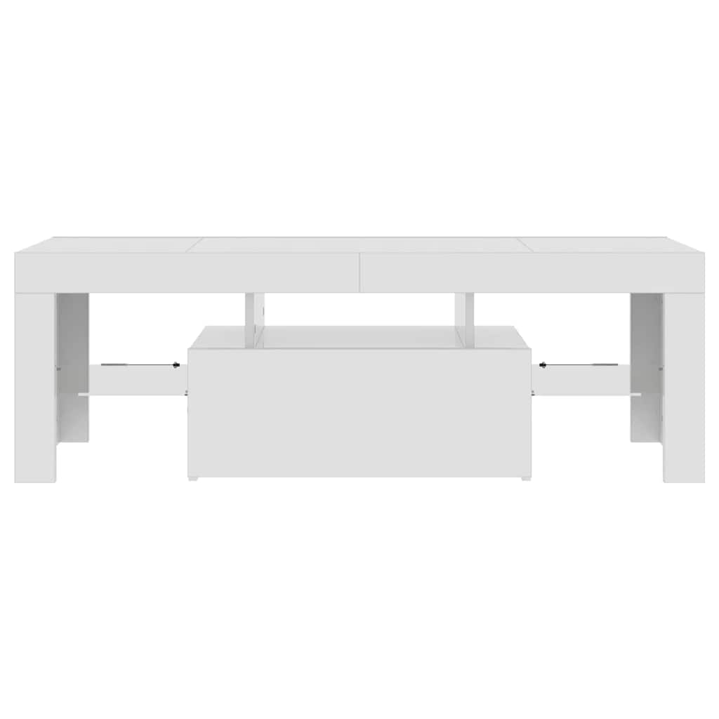 Έπιπλο Τηλεόρασης με LED Γυαλιστερό Λευκό 120 x 35 x 40 εκ. 5