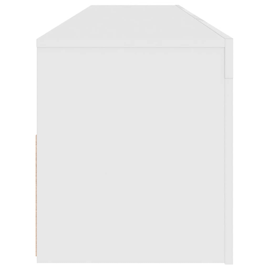 Έπιπλο Τηλεόρασης με LED Λευκό 120x35x40 εκ. 10