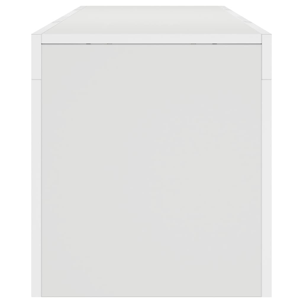 Έπιπλο Τηλεόρασης με LED Λευκό 140 x 36,5 x 40 εκ. 10