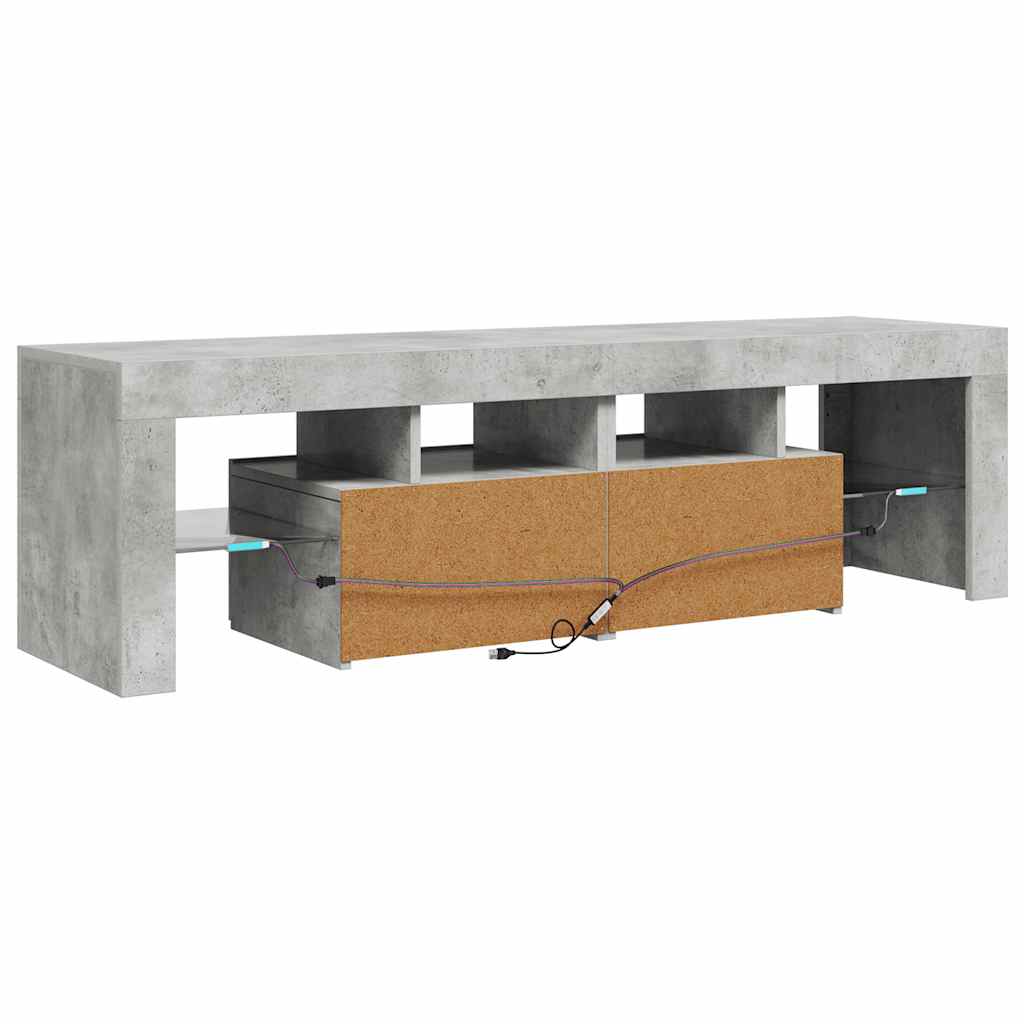 Έπιπλο Τηλεόρασης με LED Γκρι Σκυρ. 140 x 36,5 x 40 εκ. 11