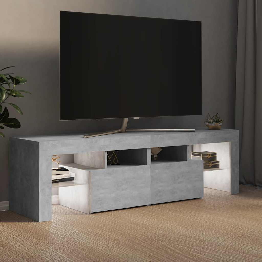 Έπιπλο Τηλεόρασης με LED Γκρι Σκυρ. 140 x 36,5 x 40 εκ. 5