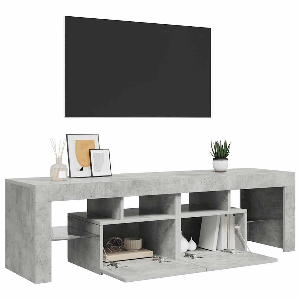 Έπιπλο Τηλεόρασης με LED Γκρι Σκυρ. 140 x 36,5 x 40 εκ. 6