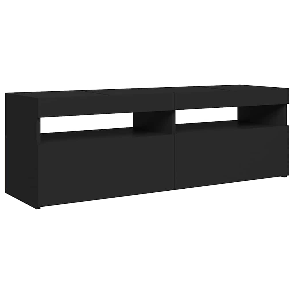 Έπιπλο Τηλεόρασης με LED Μαύρο 120x35x40 εκ. 7