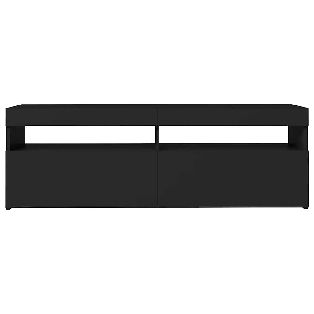 Έπιπλο Τηλεόρασης με LED Μαύρο 120x35x40 εκ. 8