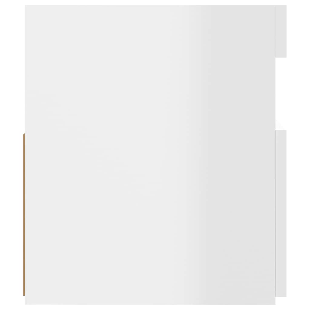 Έπιπλο Τηλεόρασης με LED Γυαλιστερό Λευκό 120 x 35 x 40 εκ. 10