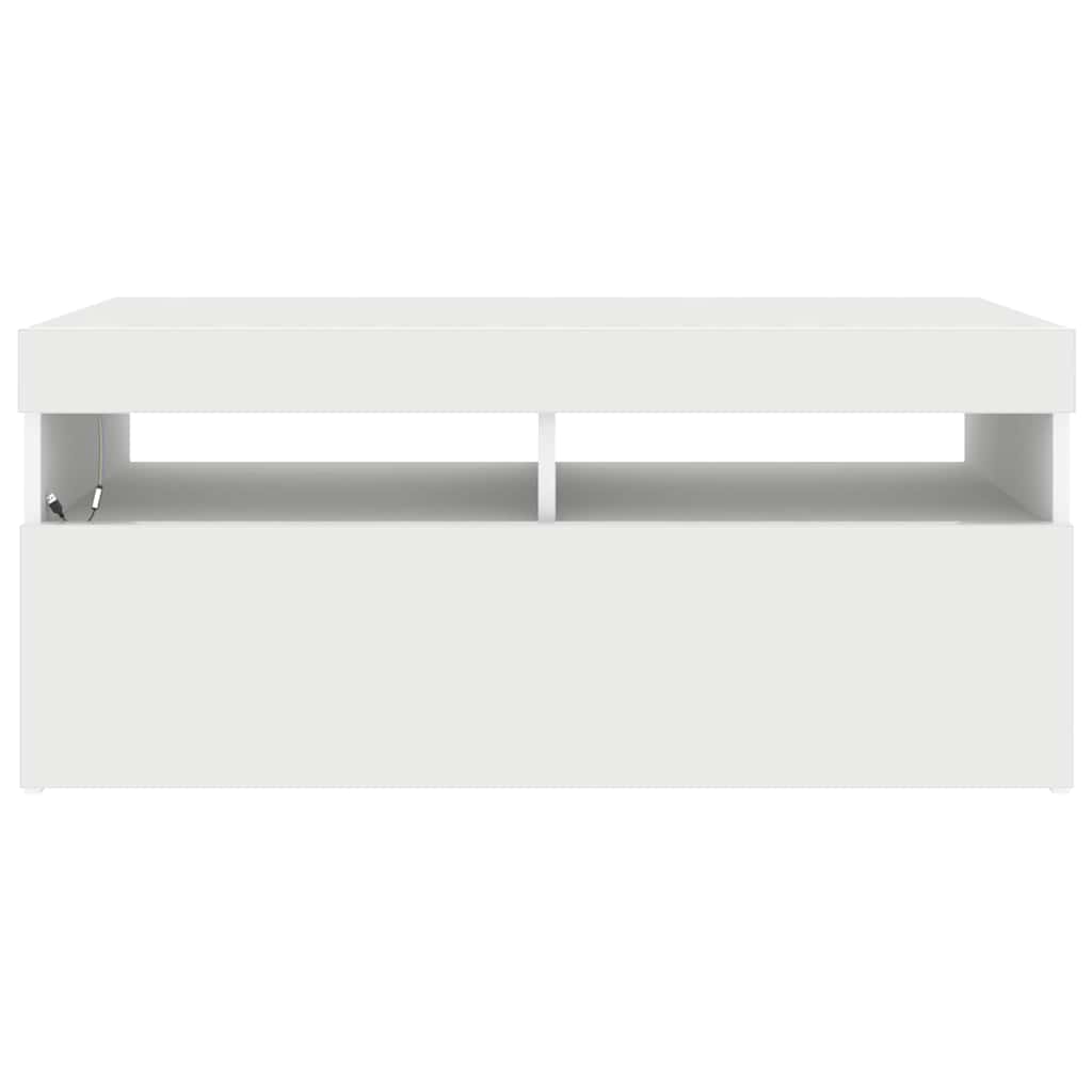 Έπιπλο Τηλεόρασης με LED Λευκό 90 x 35 x 40 εκ. 9