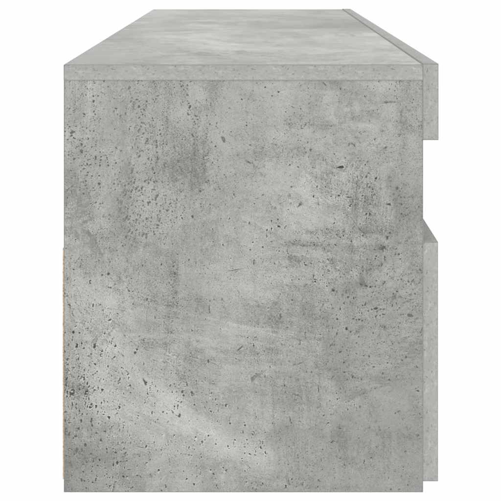 Έπιπλο Τηλεόρασης με LED Γκρι Σκυροδέματος 90 x 35 x 40 εκ. 10