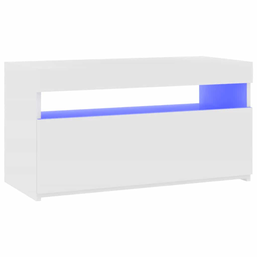 Έπιπλο Τηλεόρασης με LED Λευκό 75 x 35 x 40 εκ. 7