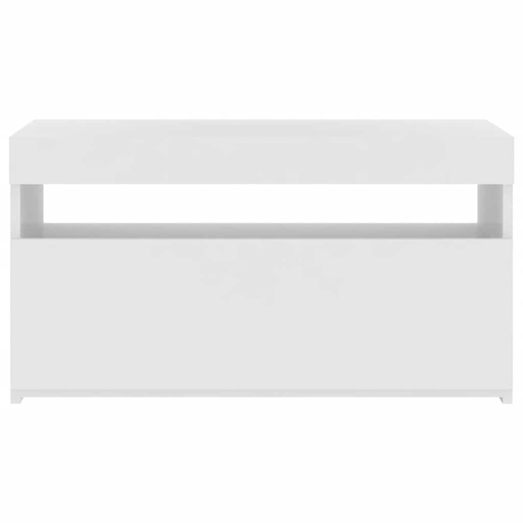 Έπιπλο Τηλεόρασης με LED Λευκό 75 x 35 x 40 εκ. 8