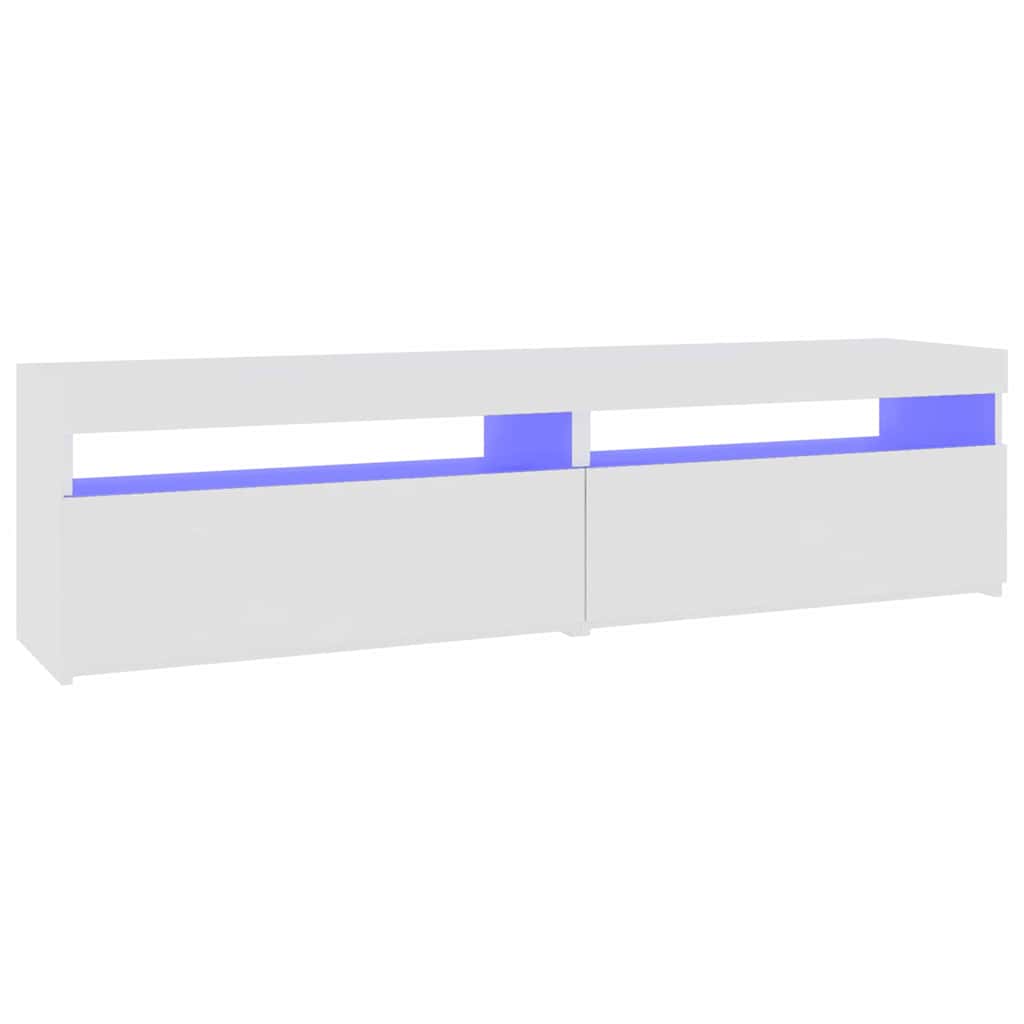 Έπιπλα Τηλεόρασης με LED 2 τεμ. Λευκό 75 x 35 x 40 εκ. 7
