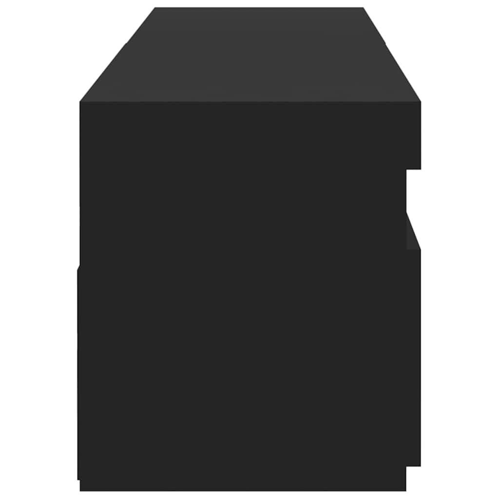 Έπιπλα Τηλεόρασης με LED 2 τεμ. Μαύρα 75 x 35 x 40 εκ. 10