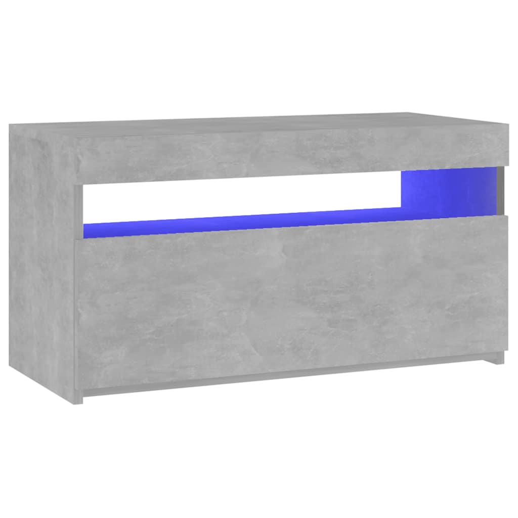 Έπιπλο Τηλεόρασης με LED Γκρι Σκυροδέματος 75 x 35 x 40 εκ. 7