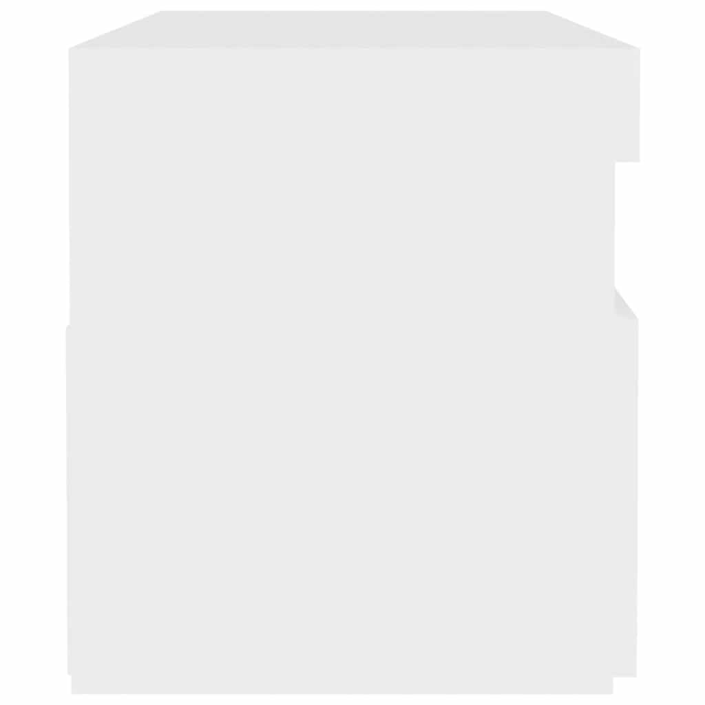 Έπιπλο Τηλεόρασης με LED Λευκό 60 x 35 x 40 εκ. 12