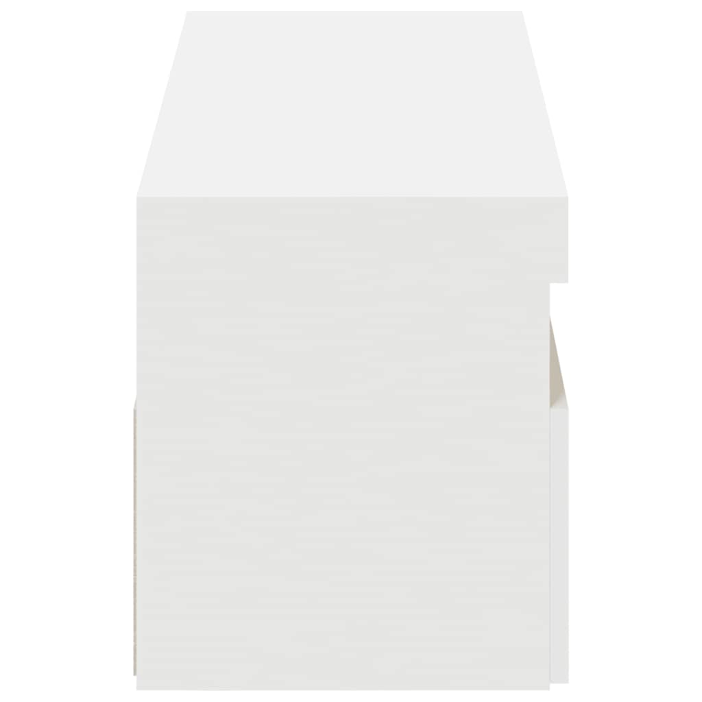 Έπιπλα Τηλεόρασης με LED 2 τεμ. Λευκά 60 x 35 x 40 εκ. 10