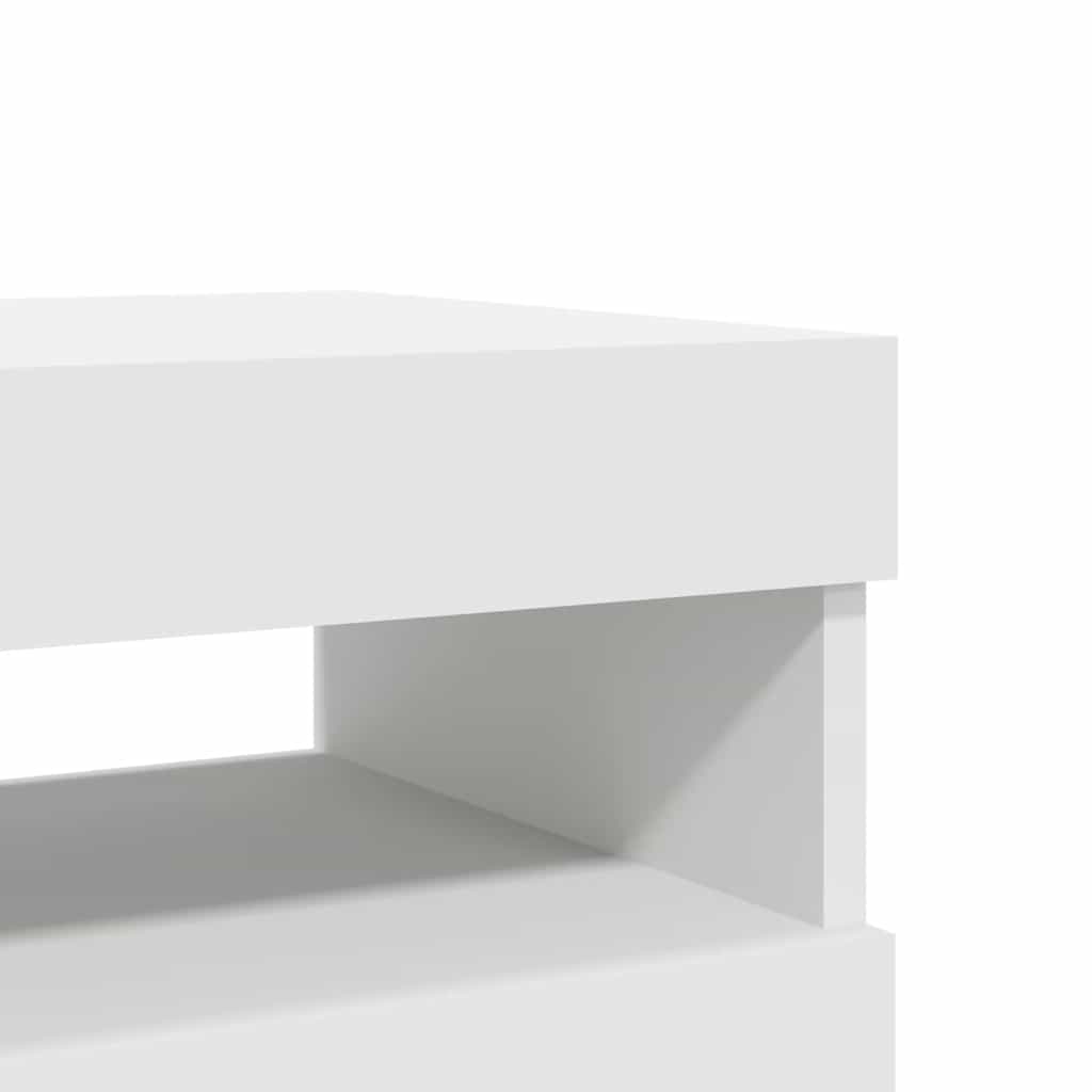 Έπιπλα Τηλεόρασης με LED 2 τεμ. Λευκά 60 x 35 x 40 εκ. 12