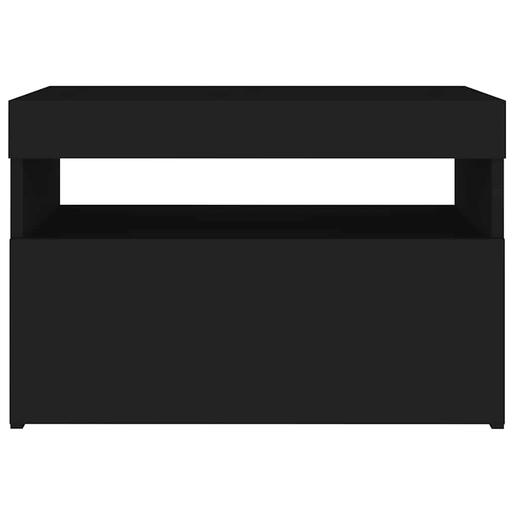 Έπιπλο Τηλεόρασης με LED Μαύρο 60 x 35 x 40 εκ. 10