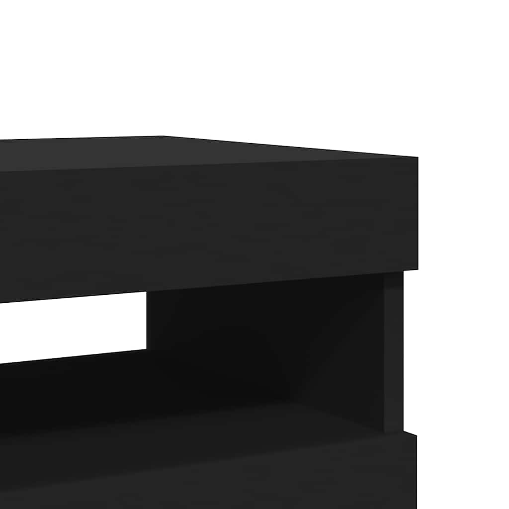 Έπιπλα Τηλεόρασης με LED 2 τεμ. Μαύρα 60 x 35 x 40 εκ. 12