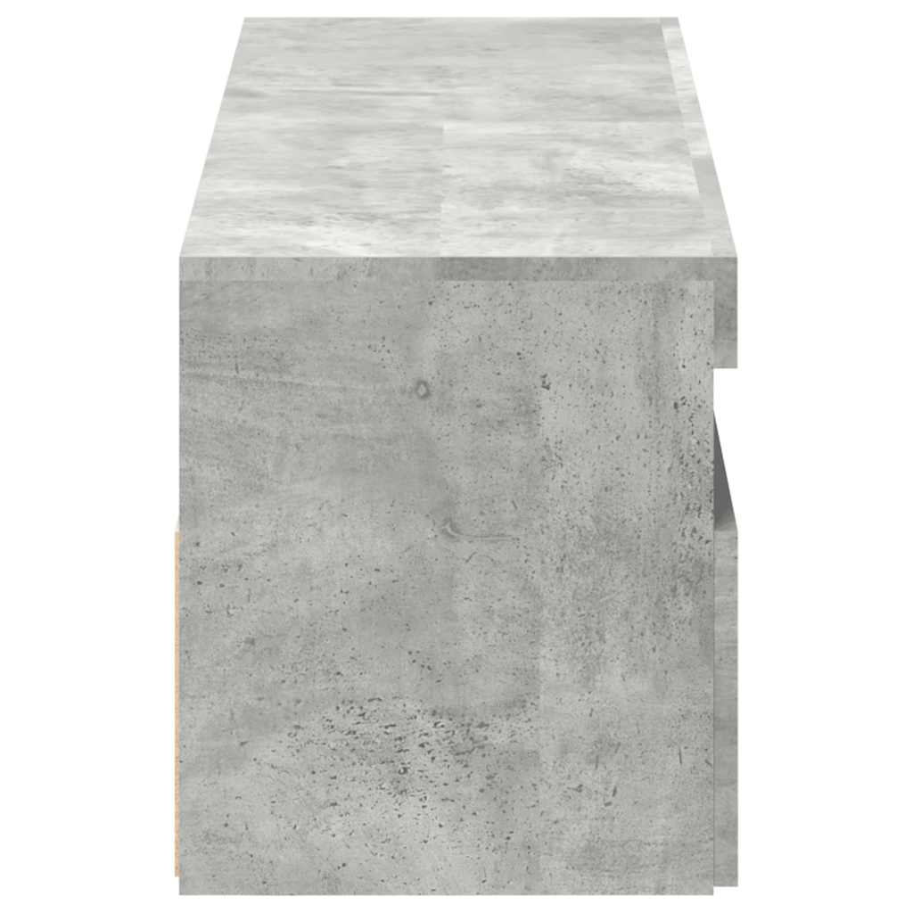 Έπιπλα Τηλεόρασης με LED 2 τεμ. Γκρι Σκυροδέματος 60x35x40 εκ. 11