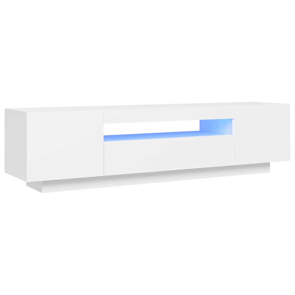 Έπιπλο Τηλεόρασης με LED Γκρι 160x35x40 εκ. 2