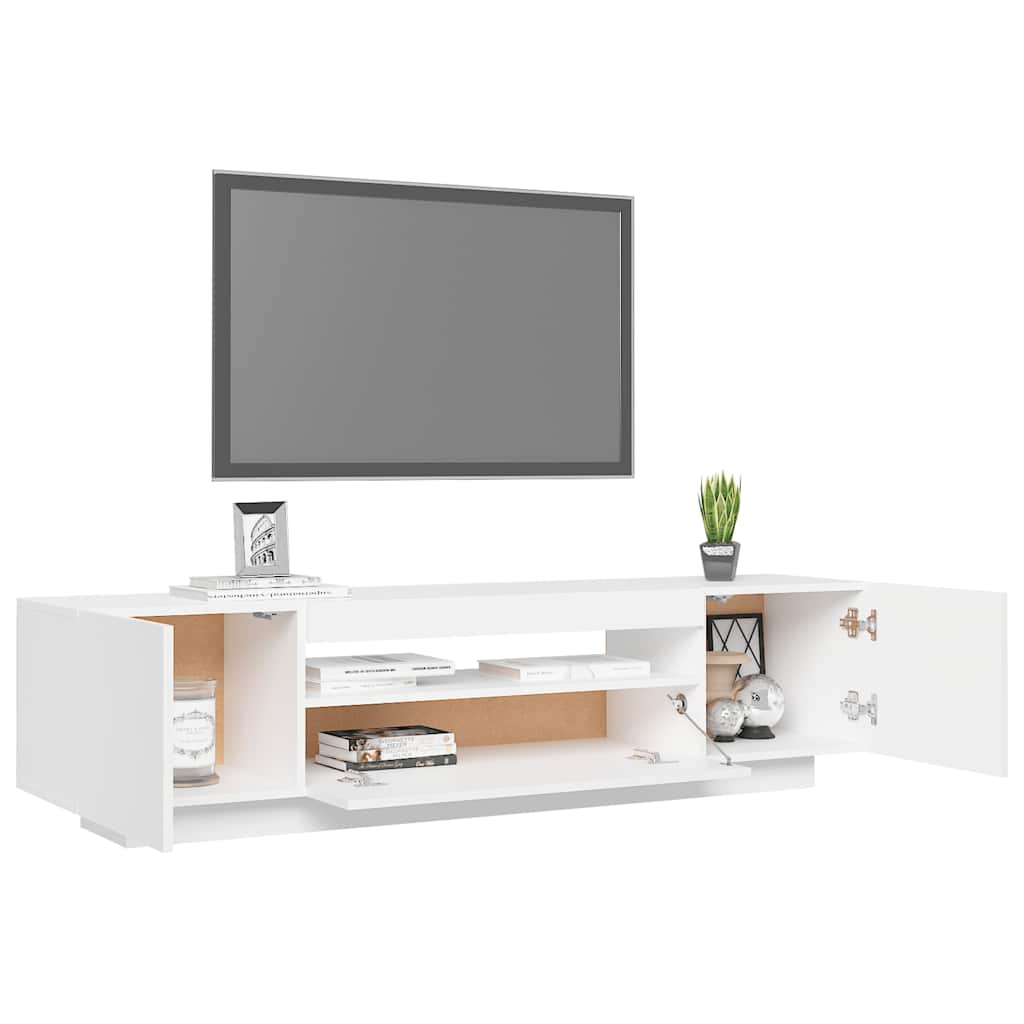 Έπιπλο Τηλεόρασης με LED Γκρι 160x35x40 εκ. 6