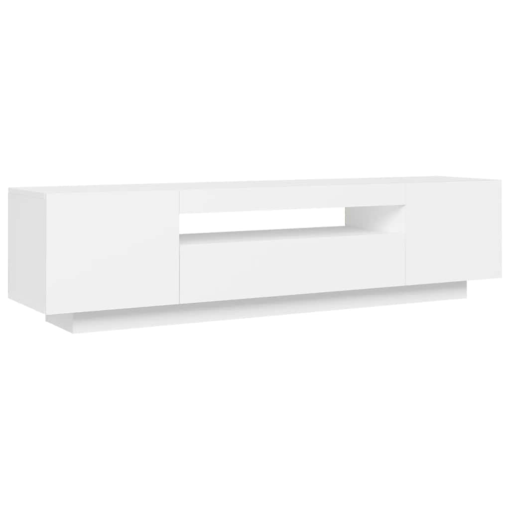 Έπιπλο Τηλεόρασης με LED Γκρι 160x35x40 εκ. 7