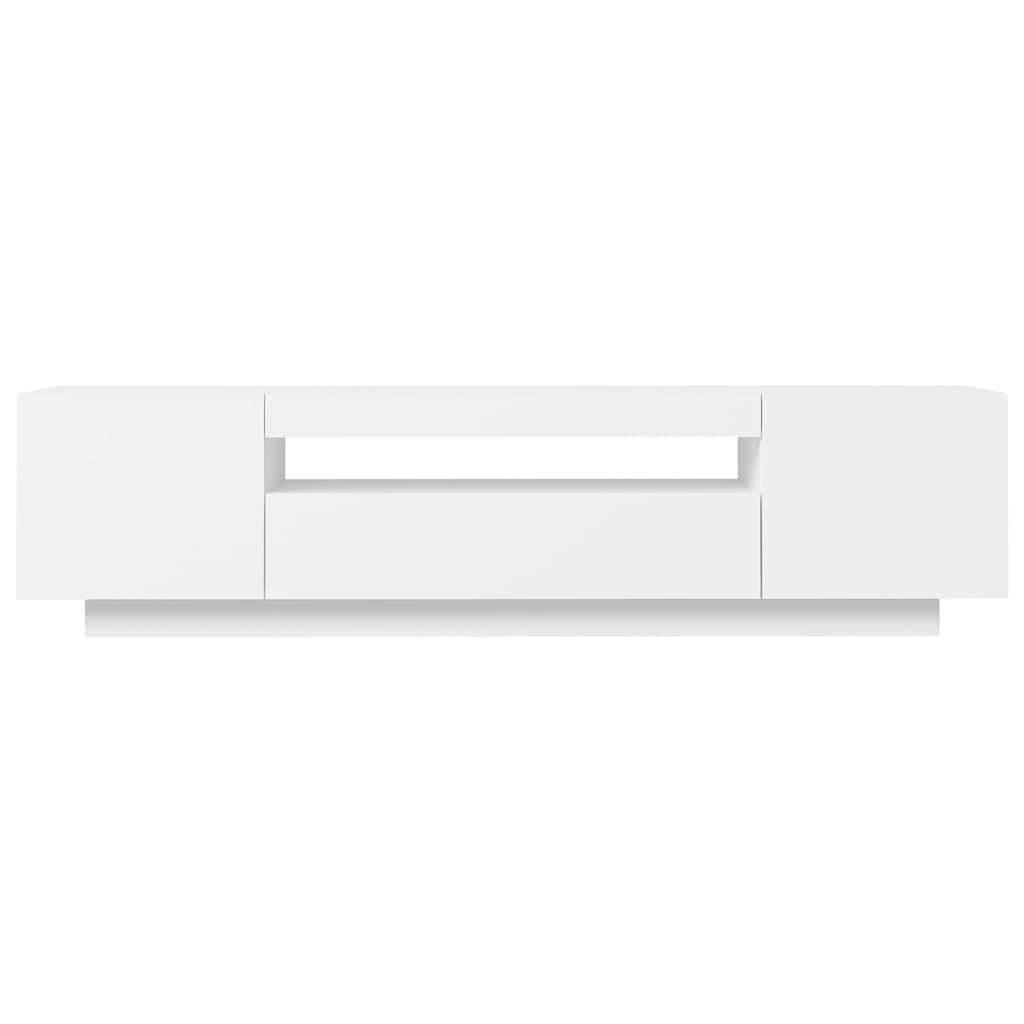 Έπιπλο Τηλεόρασης με LED Γκρι 160x35x40 εκ. 8