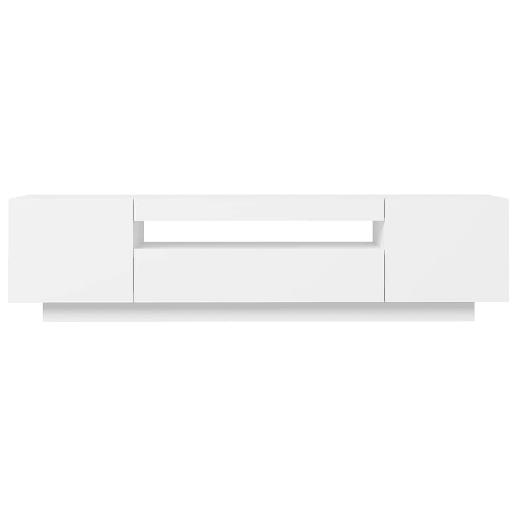 Έπιπλο Τηλεόρασης με LED Γκρι 160x35x40 εκ. 9