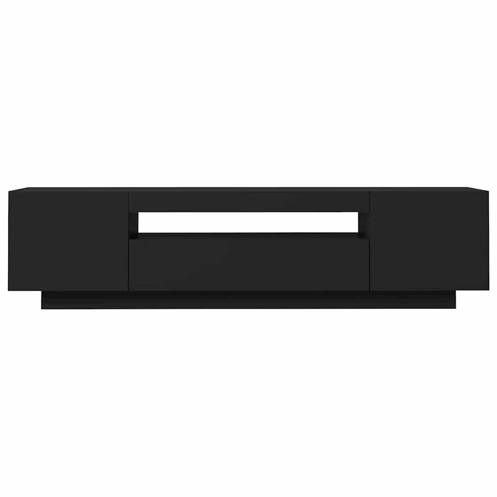 Έπιπλο Τηλεόρασης με LED Μαύρο 160x35x40 εκ. 8