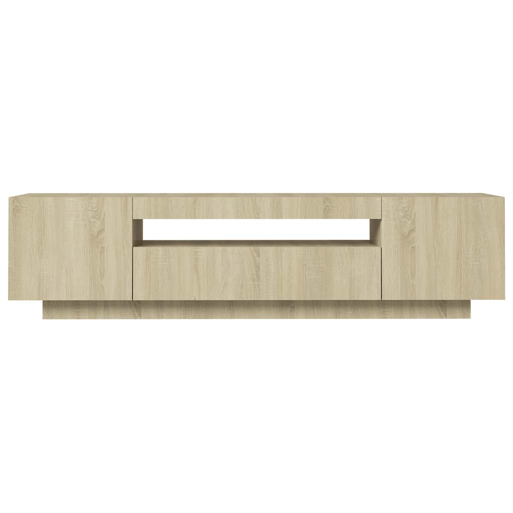 Έπιπλο Τηλεόρασης με LED Sonoma Δρυς 160 x 35 x 40 εκ. 8