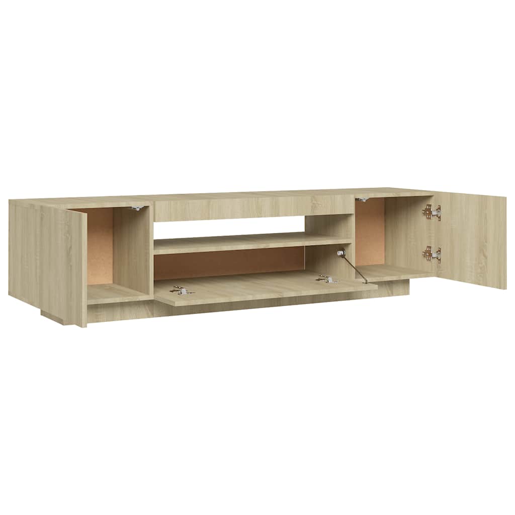 Έπιπλο Τηλεόρασης με LED Sonoma Δρυς 160 x 35 x 40 εκ. 9