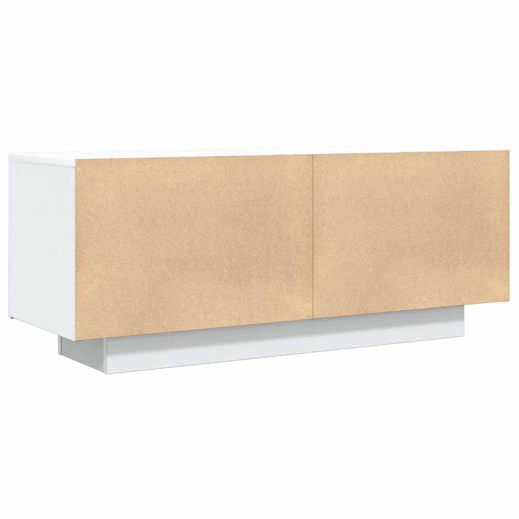 Έπιπλο Τηλεόρασης Λευκό 100 x 35 x 40 εκ. Επεξ. Ξύλο 6
