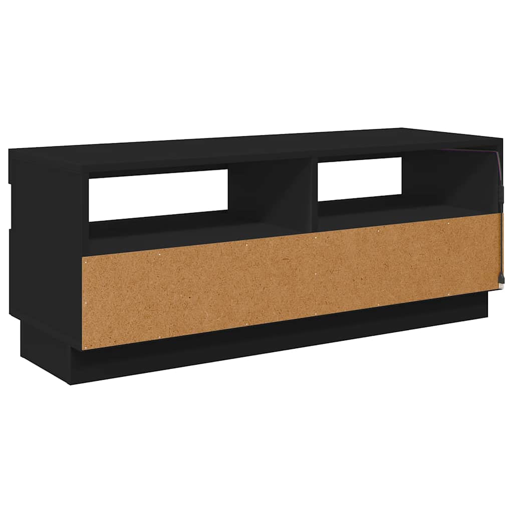 Έπιπλο Τηλεόρασης με Φωτισμό LED Μαύρο 100 x 35 x 40 εκ. 12