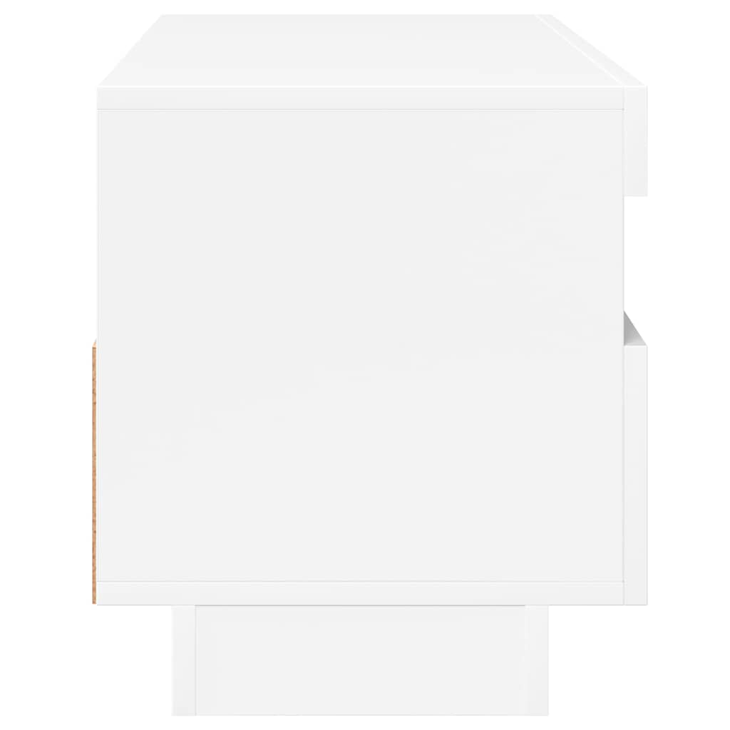 Έπιπλο Τηλεόρασης με LED Γυαλιστερό Άσπρο 100 x 35 x 40 εκ. 11